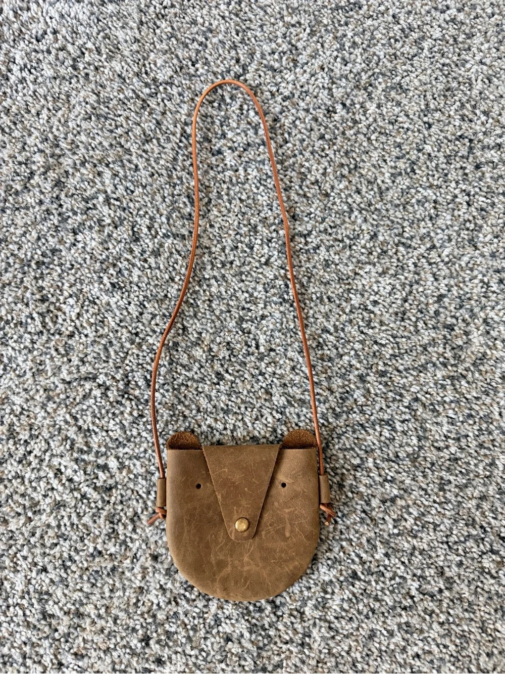 Small Bear 🐻  Brown Leather Child’s Bag